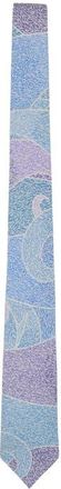 Lords of Harlech Grain Paisley Printed Tie in Grain Paisley Teal at Nordstrom