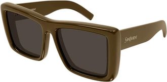 Saint Laurent SL 900 Howl Zonnebril - unisex - Zonnebrillen - Bruin - 61 MM - Accessoires