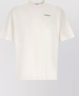 Off-white logo print cotton t-shirt