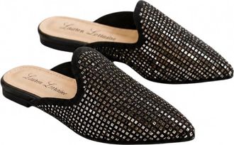 Lauren Lorraine Womens Sharon Mule In Black