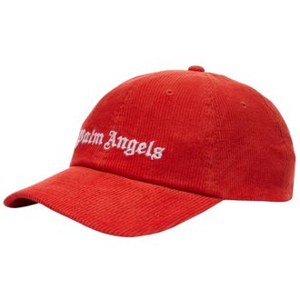 Palm Angels logo corduroy rode pet