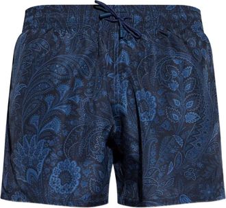 Etro Zwembroek met paisley-print - Blauw