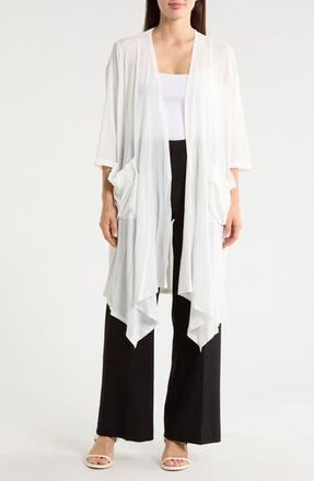Patrizia Luca Pocket Duster in Off White at Nordstrom Rack, Size Medium