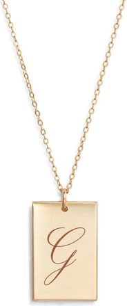 Set & Stones Stella Initial Pendant Necklace in Gold /G at Nordstrom