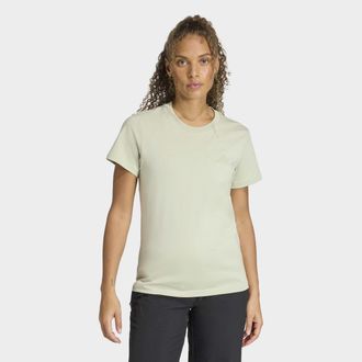 ADIDAS TERREX Funktionsshirt ADIDAS TERREX MOUNTAIN GRAFIK, Damen, Gr. XS, halo gr&uuml;n, Obermaterial: 100% Baumwolle, Shirts Funktionsshirt