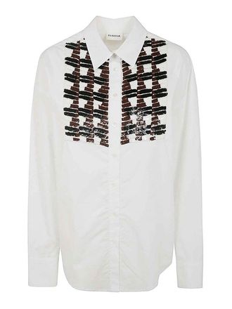 P.A.R.O.S.H. P. A.R. O.S. H. Sequined Plastron Shirt