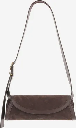 Jil Sander Borsa Cannolo piccola in pelle scamosciata Jil Sander