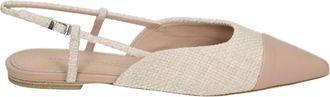 Kennel & Schmenger Roze Sling-back Leer en Stof - Dames - Ballerinas - Roze - 41 EU - Leer - Schoenen