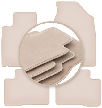 OEM Alfombrillas Premium Beige Para: Ssangyong Tivoli Suv 2015