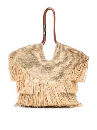 Zimmermann Goldentime Medium Rafia Tote