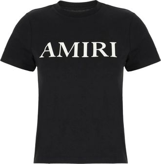 Amiri T-Shirts, female, Black, Size: M Casual Cotton T-Shirt for Men