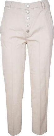 Dondup Dames, Broeken, Beige, Maat: W29 Katoen
