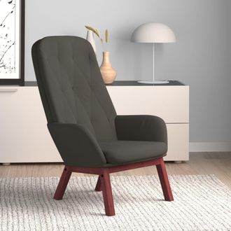 vidaXL Sill&oacute;n De Relax De Terciopelo Gris Oscuro Vidaxl