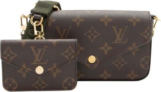 Louis Vuitton Brown Monogram Canvas Felicie Strap & Go (Authentic Pre-Loved)