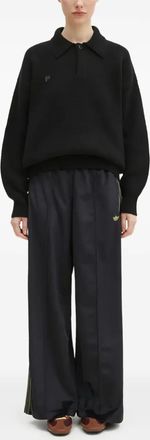 PANGAIA Polo con polsini a coste - Nero