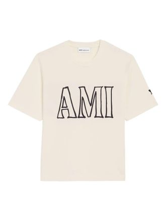 Ami Boxy Fit Short Sleeves Teeshirt With Ami Pari