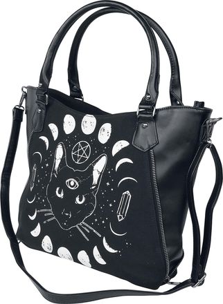 Banned Alternative Banned Pentacle Coven Women Handbag Black, Cotton, Polyurethane