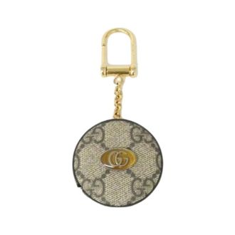 Gucci Pre-owned Accessories, female, Beige, Size: ONE SIZE Pre-owned Ophidia Keyring