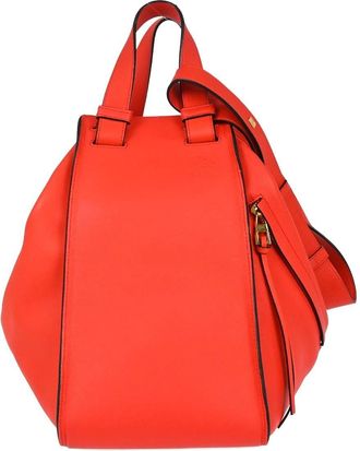 Loewe Hammock Leather Red Leather Handbag (Pre-Owned)