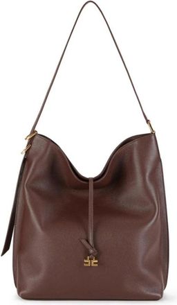 Elisabetta Franchi Boulevard Bucket Bag - Dames - Schoudertassen - Bruin - ONE Size - Leer - Tassen