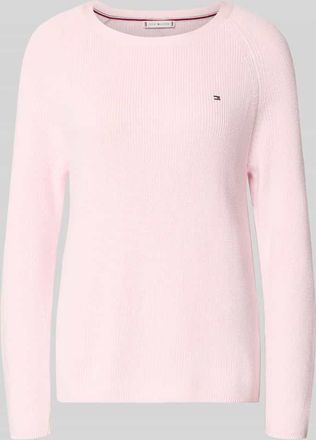 Tommy Hilfiger Regular Fit Pullover aus reiner Baumwolle in Rosa, Gr&ouml;&szlig;e XL