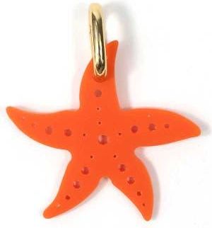By Lilla Starfish Jewelry Charm in Orange at Nordstrom
