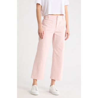 Sanctuary Supernova Crop Wide Leg Pants in Pink Salt at Nordstrom Rack, Size 24