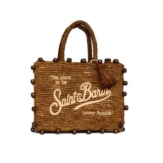 MC2 Saint Barth Handbags, female, Brown, Size: ONE SIZE Colette Raffia Bag