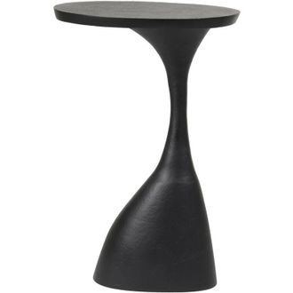 Light & Living Light&living - Mesa Auxiliar Macau Negro Mate - 40x33x61 Cm