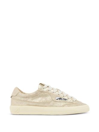 Autry Beige Logo Sneakers