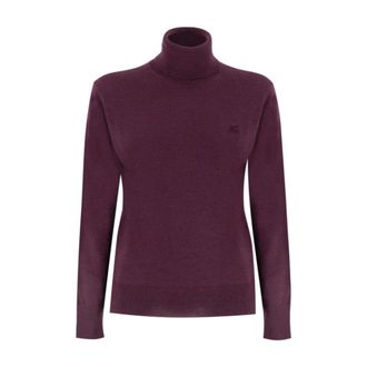 Etro Etro, Turtlenecks, female, Red, Size: XS Soft Wool Turtleneck Sweater