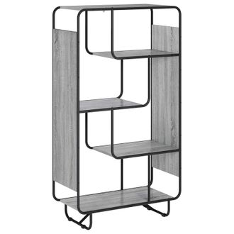 vidaXL Aparador Alto Sonoma Gris 80 X 37.5 X 144 Cm Vidaxl