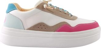 Hey Dude Roze Multi Casual Schoenen - Dames - Sneakers - Veelkleurig - 37 EU - Schoenen