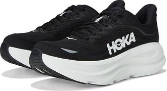 Hoka One One Bondi 9 Mens Running Shoe - Black/White