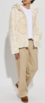 Casablanca Faux Fur With Hood, Mens, Beige