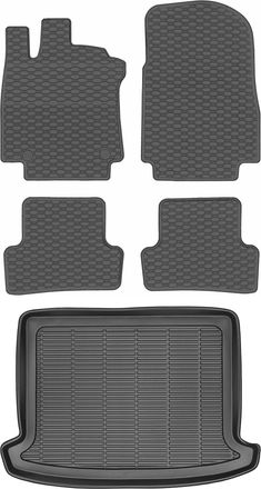 OEM Juego De Alfombrillas De Goma Para Coche Y Maletero Para Renault Clio Iv Sw/kombi (2012-2019)