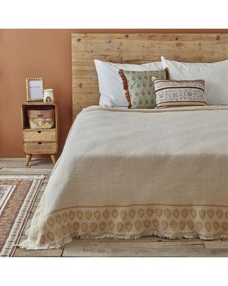 Bella Maison Indian Art Cotton Jacquard Coverlet Set