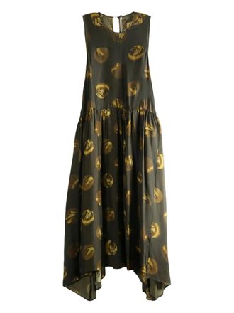 Uma Wang Avery dress - women - Fabric - S - Brown