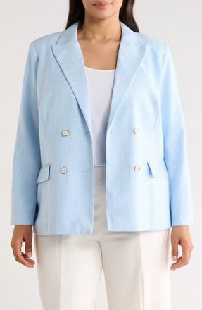 Vince Camuto Double Breasted Jacket in Sky at Nordstrom Rack, Size 14 W