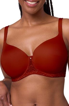 Montelle Intimates Pure Plus Underwire T-Shirt Bra in Chili at Nordstrom, Size 30G