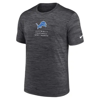 Nike Detroit Lions Velocity Nike Mens Dri-FIT NFL T-Shirt in Grey | NKPQ06F9J-QMV