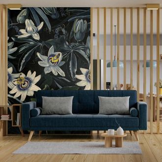 Superfresco Easy Midnight Flora Navy Print To Order 3m x 2.8m Mural