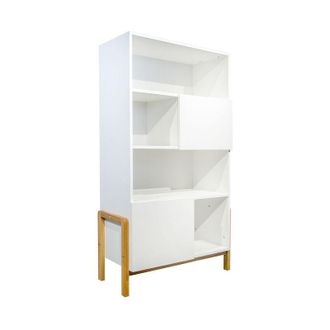 Les Tendances Librero 2 Puertas Kocot Kids Victor - Blanco Y Roble