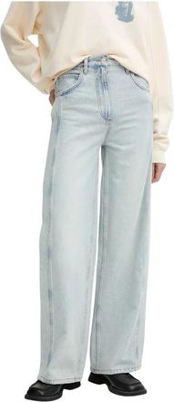 Iro Sirius Wijde Jeans - Dames - Loose Fit Jeans - Blauw - L - Katoen - Jeans