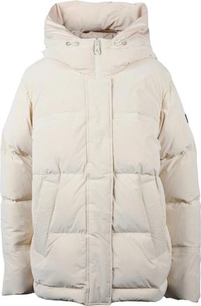 Peuterey White Anish Quilted Hooded Down Jacket