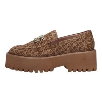 Liu Jo Forty 06 Printed Cow Suedewood - Dames - Loafers - Bruin - 41 EU - Leer - Schoenen