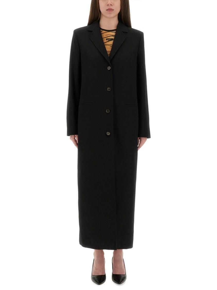 【関税＆送料込み】Moschino Wool Coat MOSCHINOGREENCOINPURSECOATASIS