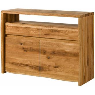 Massivmoebel24 Credenza in legno di Quercia Selvatica 131x45x96 quercia naturale oliato pure oak 103