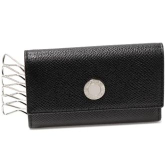 Bulgari Pre-owned Leather key-holders - Dames - Vintage Accessoires - Zwart - ONE Size - Vintage