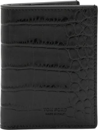 Tom Ford logo-detail wallet - men - Calf Leather - One Size - Black